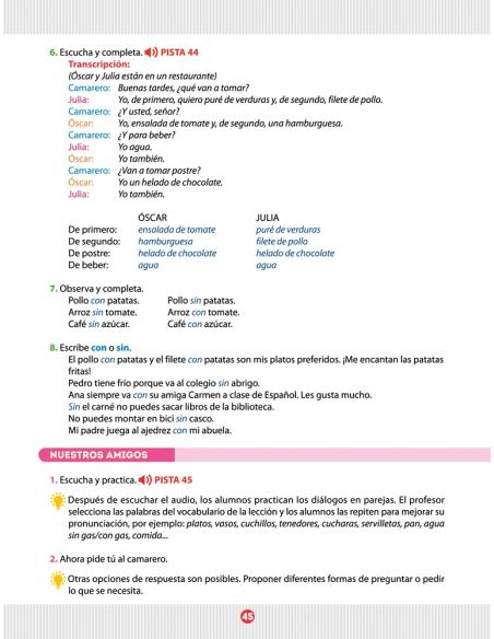 Español entre amigos. Guía del profesor. Curso 2 · Nivel A1