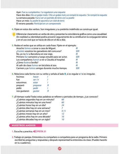 Español entre amigos. Guía del profesor. Curso 3 · Nivel A2