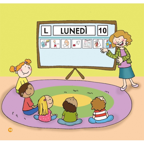 Gioco del Linguaggio per l'Autismo 'Anna va a scuola': Libro e Tessere Didattiche con Pittogrammi per Bambini Autistici