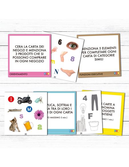 Giochi di Memoria per Anziani con Alzheimer e Demenza Senile. Gioco di carte per la stimolazione cognitiva